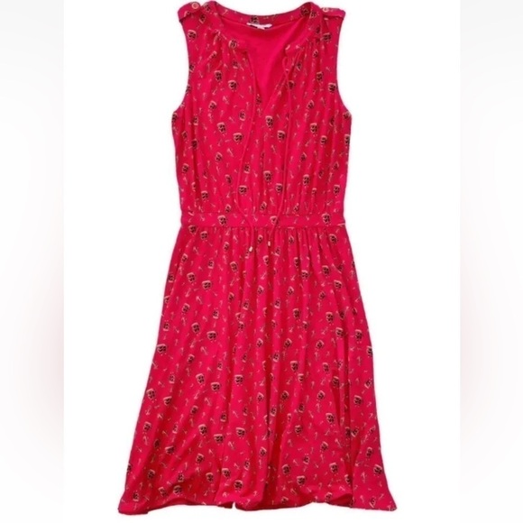 Leifnotes Anthropologie Skipper Ship Red Nautical Dress Seen On TV Arrow Sz XS - Picture 9 of 9